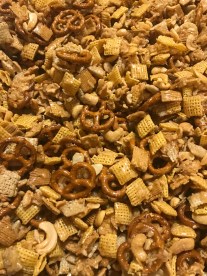 chex mix flatlay