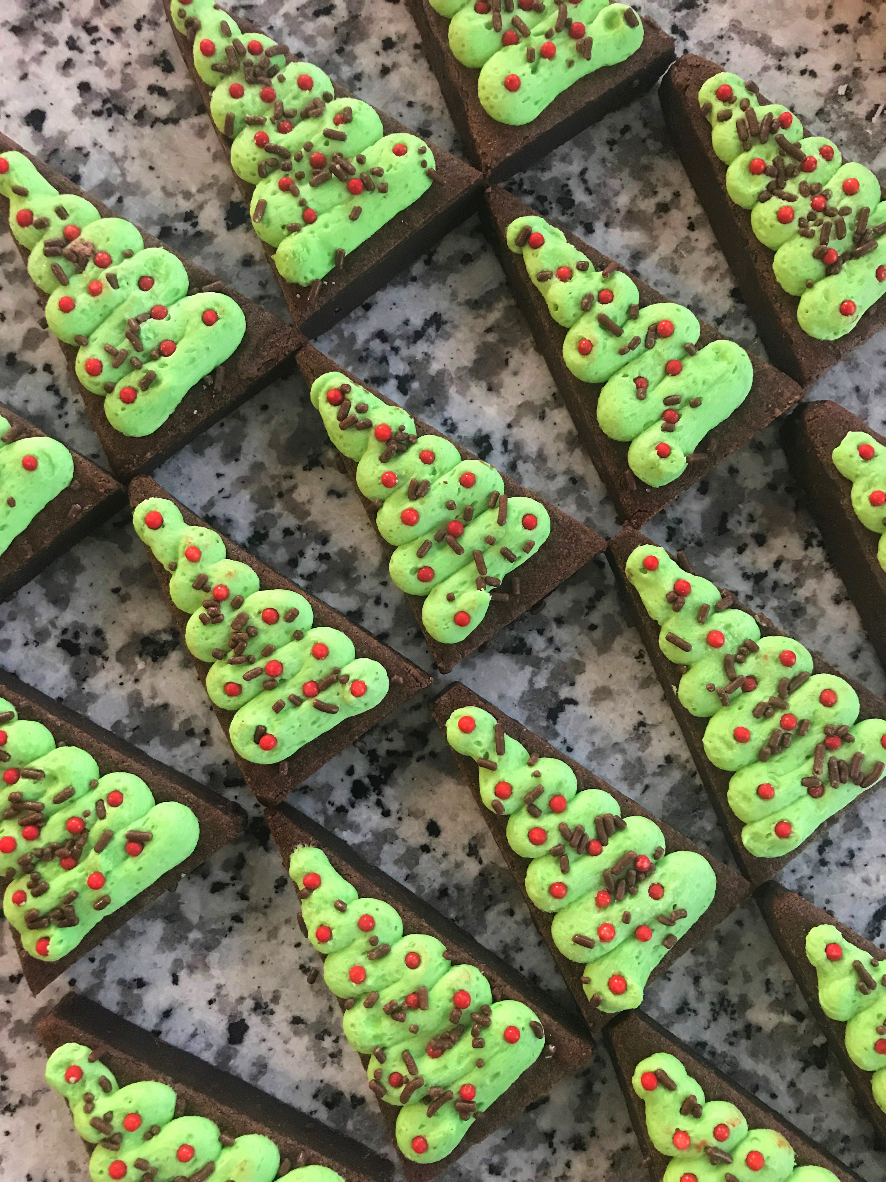 christmas tree flatlay